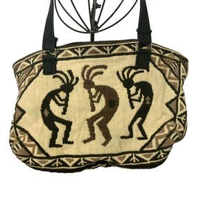 El Paso Saddleblanket Co 3 Kokopelli Purse Shoulder Bag Nice Clean